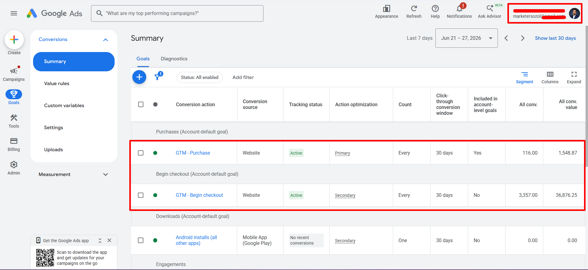 Google Ads Conversion Tracking Implementation